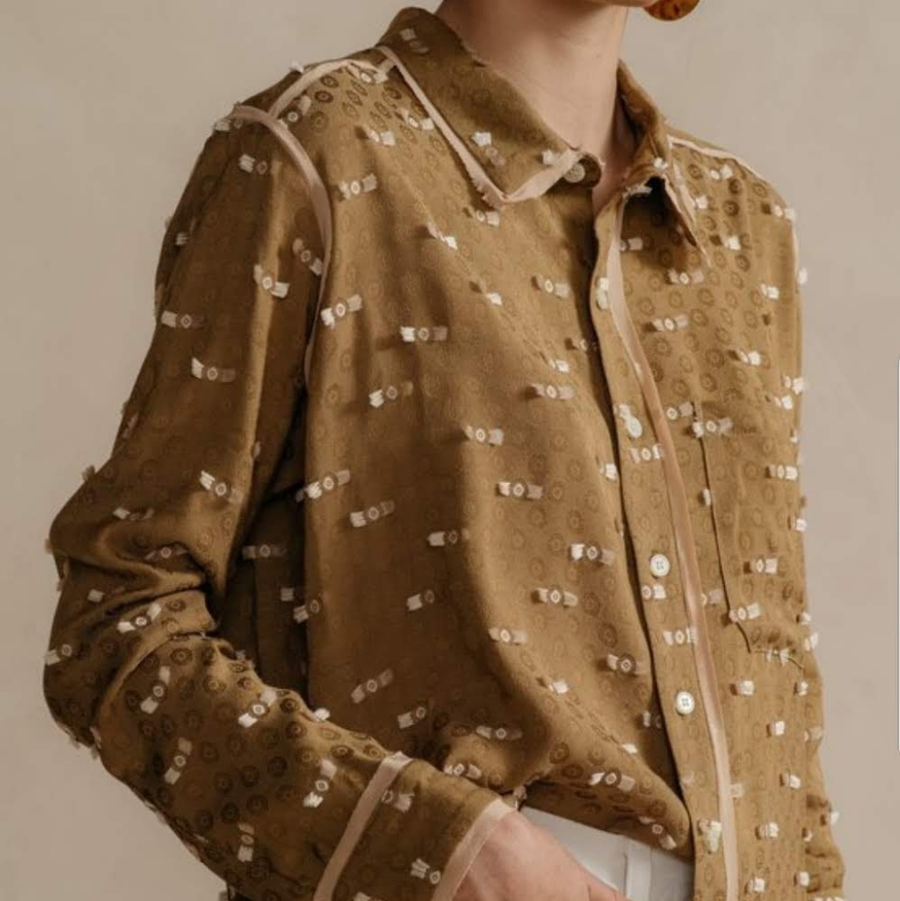 Rachel Comey, Rider Shirt, Size 2, Khaki.